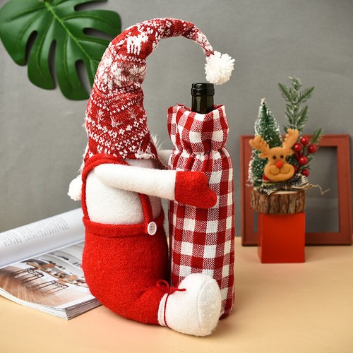 Christmas faceless doll wine - christmas,
